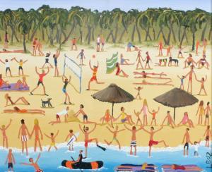 BRAITHEWAITE Louise,Beach Games,Gormleys Art Auctions GB 2016-05-10
