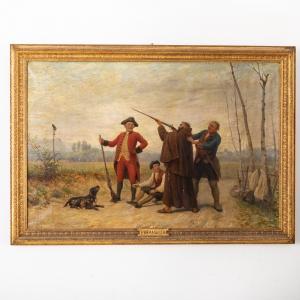 BRAMBILLA Ferdinando 1838-1921,Lezione di caccia,1879,Wannenes Art Auctions IT 2023-02-02