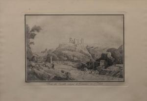 BRAMBILLA Fernando 1763-1834,Vista del castillo antiguo de Cervantes en Toledo,Alcala ES 2022-12-22