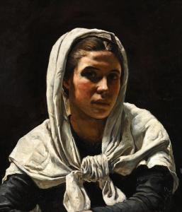 BRAMLEY Frank 1857-1915,PORTRAIT OF A YOUNG BRETON WOMAN,Dreweatts GB 2023-10-18