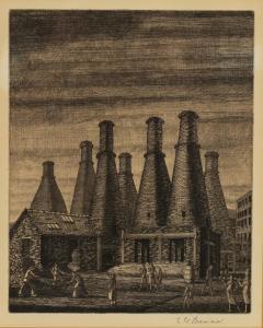 BRAMMER Leonard Griffith 1906-1994,The Potteries,Tooveys Auction GB 2017-04-19