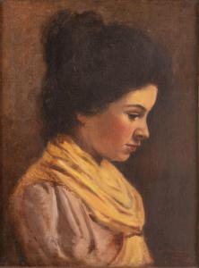 BRANCACCIO Carlo 1861-1920,Ritratto di giovane donna,Gliubich Casa d'Aste IT 2023-12-20