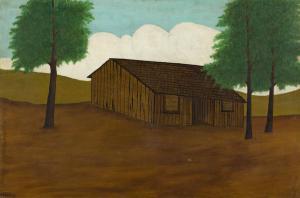 BRANCHARD Emile Pierre 1881-1938,The Old Barn,1930,Swann Galleries US 2021-09-21