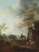 BRAND Christian Hulfgott,A landscape with horsemen and travellers,Palais Dorotheum 2017-12-18