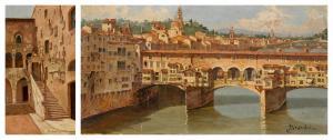 BRANDEIS Antonietta,Palazzo Pretorio, Prato and The Ponte Vecchio, Flo,Sotheby's 2023-12-07