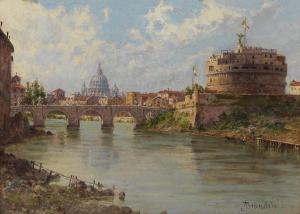 BRANDEIS Antonietta 1849-1926,The Castel San Angelo and the Tiber, Rome,Bonhams GB 2024-03-14