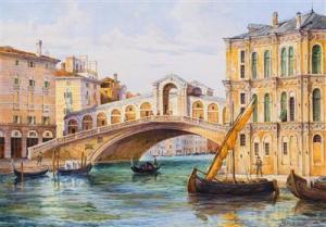 BRANDEIS Antonietta 1849-1926,The Rialto Bridge in Venice,Palais Dorotheum AT 2016-10-20