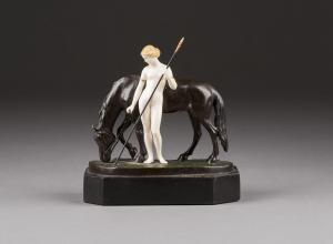 BRANDEL Alfred 1889-1973,Amazone mit Pferd,Hargesheimer Kunstauktionen DE 2021-09-11