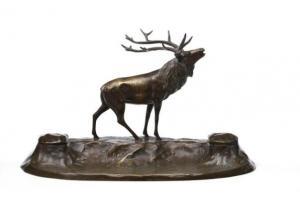 BRANDEL Alfred 1889-1973,roaring deer,1930,Bruun Rasmussen DK 2021-10-11