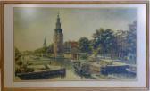 BRANDENBURG Cornelis 1884-1954,Amsterdam canal scene,Criterion GB 2019-06-03