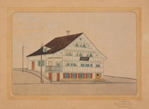 BRANDER Felix 1846-1924,Handelshaus,1889,Beurret Bailly Widmer Auctions CH 2023-11-03