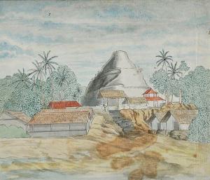 BRANDES Jan,Singalesche Pagode op Ceylon (Sinhalese Pagoda in ,Gray's Auctioneers 2014-04-30