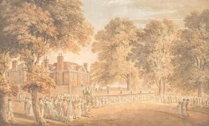 BRANDOIN Michel Vincent 1733-1807,A large gathering around a country house,Bonhams GB 2023-09-28
