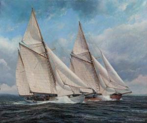 BRANDRETT ANTHONY 1900-1900,Two Tall Ships,Hindman US 2020-05-20