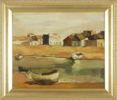 BRANDRIFF George Kennedy 1890-1936,Coastal scene, likely France,Eldred's US 2011-01-29