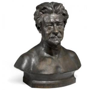 BRANDSTRUP Ludvig 1861-1935,Portrait bust of Georg Brandes (1842–1947),Bruun Rasmussen DK 2020-12-01