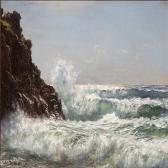 BRANDT Johannes Herman 1850-1926,Coastal scape from Bornholm Island,1899,Bruun Rasmussen 2012-09-24