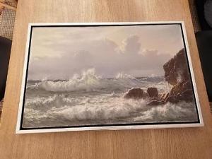 BRANDT Johannes Herman 1850-1926,Costal view,1894,Bruun Rasmussen DK 2021-12-09