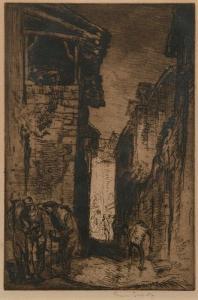 BRANGWYN Frank 1867-1956,A street in St Cirq,Bonhams GB 2010-10-27