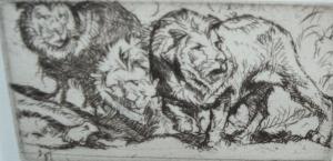BRANGWYN Frank 1867-1956,A Study of Three Lions,Bamfords Auctioneers and Valuers GB 2016-07-27