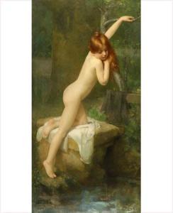 BRANNEH Jehanne 1800-1900,LA FILLETTE A LA SOURCE - PLAISIR D'ETE,Anaf Arts Auction FR 2008-02-11