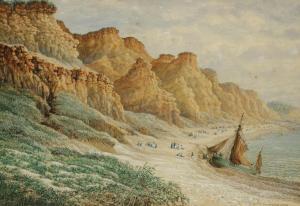 BRANNON Philip,View looking towards Bournemouth with caricature t,1878,Duke & Son 2017-09-14