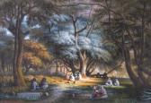 BRANSOM A,Arabs seated in a woodland clearing,Woolley & Wallis GB 2014-03-19