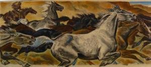 BRANSON John Paul 1885,Round Up Horses,Litchfield US 2010-04-28