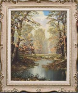 BRANTENBERG OTTO 1900,Forest River Landscape,Hood Bill & Sons US 2022-01-25