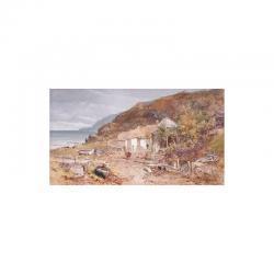 BRANWHITE Charles Brooke 1851-1929,the fisherman's cottage,1872,Sotheby's GB 2003-11-18