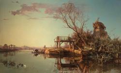 BRANWHITE Charles Brooke 1851-1929,The Horse Ferry, Fowey, Cornwall,William Doyle US 2017-12-06