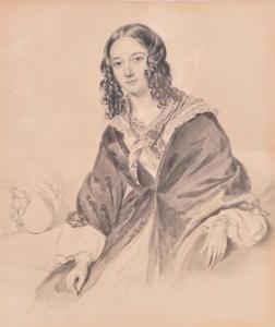 BRANWHITE Nathan Cooper 1775-1867,Portrait of a lady,1841,Dreweatts GB 2019-12-04