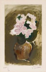 BRAQUE Georges 1882-1963,Bouquet de fleurs,1960,Lempertz DE 2015-05-29