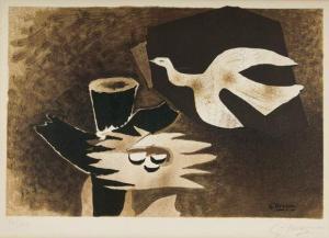 BRAQUE Georges 1882-1963,L'Oiseau et son nid. 1955-1956,1955,Karl & Faber DE 2008-05-29