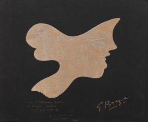 BRAQUE Georges 1882-1963,Tête de profil,EVE FR 2016-06-20