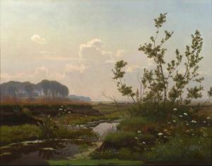 BRASEN Hans Ole 1849-1930,Paysage de campagne danoise,,1871,Artcurial | Briest - Poulain - F. Tajan 2022-09-27