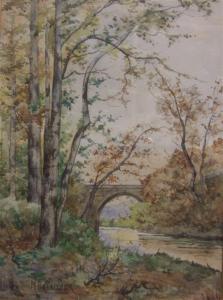 brasilier 1900-1900,Paysage avec pont,Tajan FR 2010-02-14