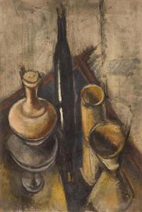 BRASSAI Gyula Halász 1899-1984,Still life with bottle.,Galerie Koller CH 2015-06-26