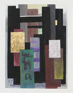 BRASSE Otto Adolf 1901-1988,Geometrische Komposition,1964,Reiner Dannenberg DE 2017-09-08