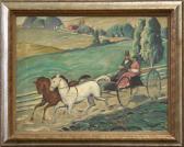 BRASZ ARNOLD FRANZ 1888-1966,Horse and Buggy Ride,Clars Auction Gallery US 2010-04-10