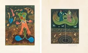 BRAUER Erich 1929-2021,Mixed lot of two etchings,im Kinsky Auktionshaus AT 2019-02-26