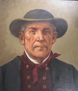 BRAUN Kramer 1900-1900,Portrait eines älteren Herren in Tracht,Zeller DE 2009-09-17