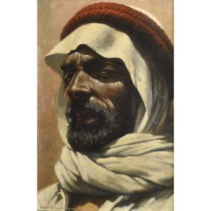 BRAUN Oscar 1800-1900,PORTRAIT DE MAROCAIN PORTRAIT OF A MAN FROM MOROCCO,Tajan FR 2019-07-01