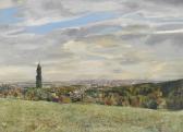 BRAUN Wilhelm Hans 1873-1938,View from the Wienerwald over Vienna,Palais Dorotheum AT 2013-06-06