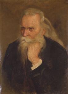 BRAUNECKER Ernestin, Stina 1865-1913,Idos férfi portréja,Nagyhazi galeria HU 2006-03-07