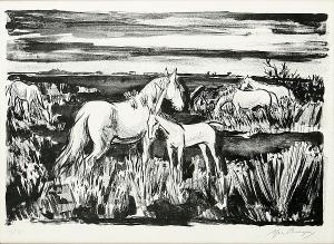 Brayer Yves 1907-1990,Horses grazing,Bonhams GB 2007-07-20