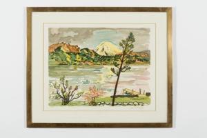 Brayer Yves 1907-1990,Paysage de montagnes au bord du lac,Cornette de Saint Cyr FR 2017-12-18