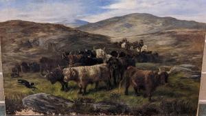 BREACH Edward R 1868-1888,Highland scene with cattle,1982,Cheffins GB 2022-07-14