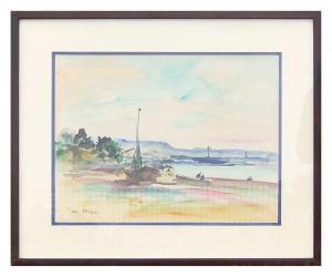 BREANT Jean 1922-1984,Détente au bord de mer,Tradart Deauville FR 2019-08-20