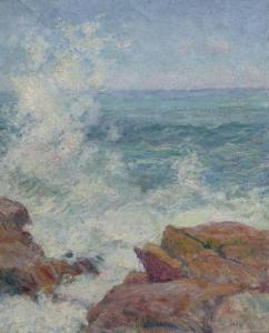 BRECK John Leslie 1860-1899,Surf at Gloucester,1894,Christie's GB 2021-11-18